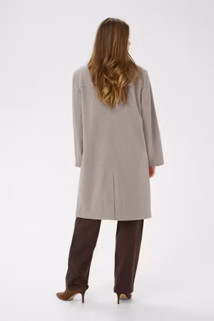 Jaze coat long lentil melange