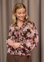 Vibse ruffle blus flower