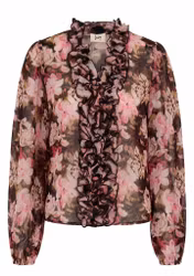 Vibse ruffle blus flower