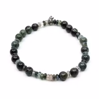 Simple armband jaspis grön