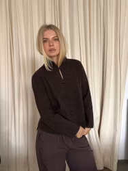 Tia cardigan brun