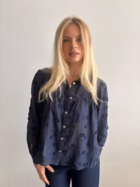 Minna marinblå blus