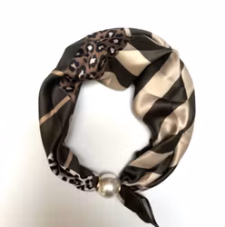 Scarf magnet coffee leo/ mönstrad