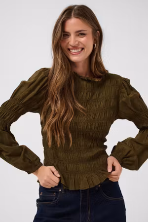 Henva blus military olive