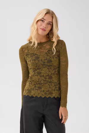 Pitia spetsmesh military olive