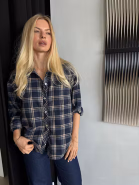 Alice rutig skjorta navy