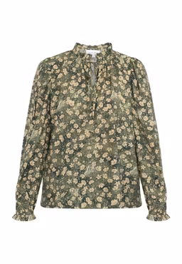 Elza blus green flower
