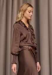 Steff satinblus brun