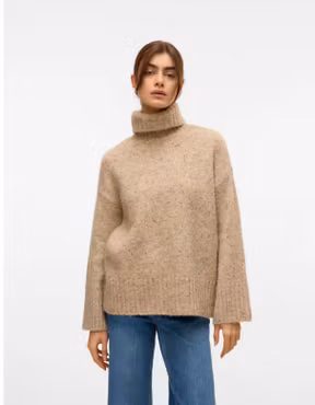 Ingrid stickad polo silver mink