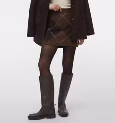 Darla stickad kjol chocolate