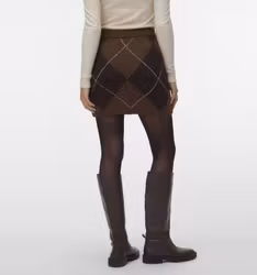 Darla stickad kjol chocolate