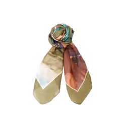 Marble silk scarf