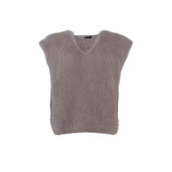 Bjoerk mohairväst taupe