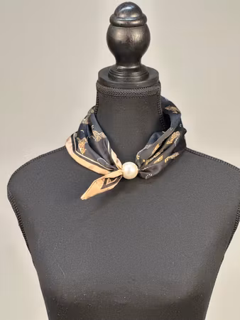Scarf magnet leopard/svart