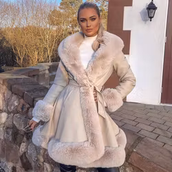 CECE JACKET LONG BEIGE