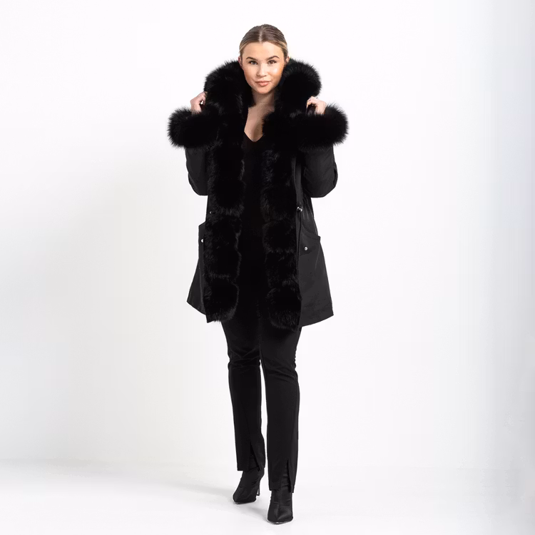 FATIMA PARKA ALL BLACK