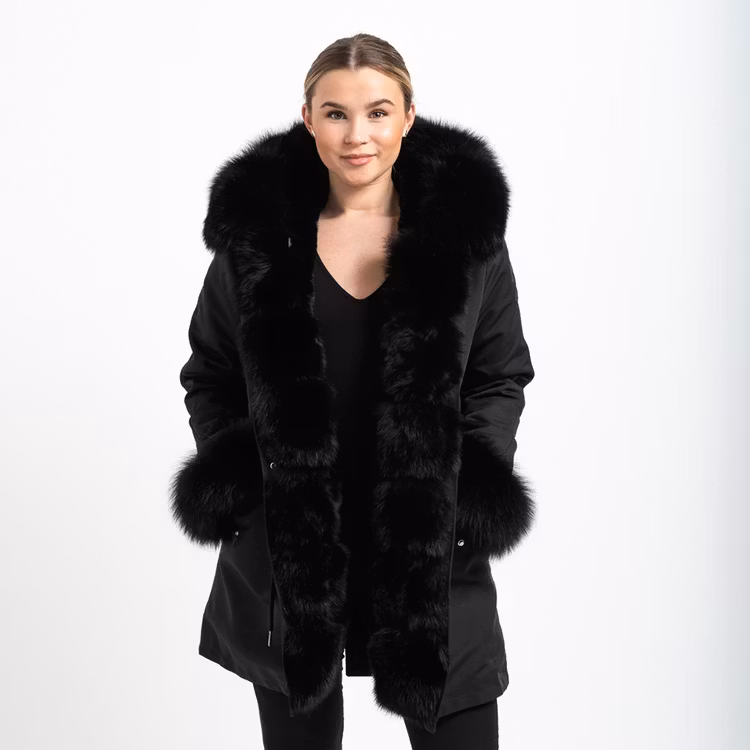 FATIMA PARKA ALL BLACK