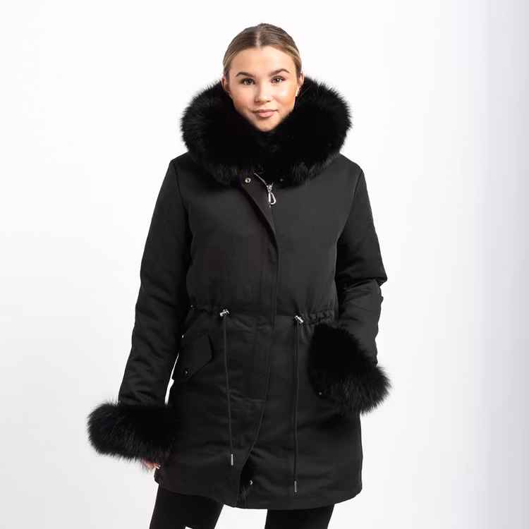 FATIMA PARKA ALL BLACK