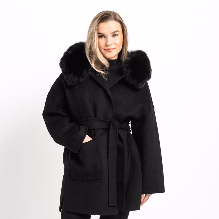 VALENTINA COAT BLACK