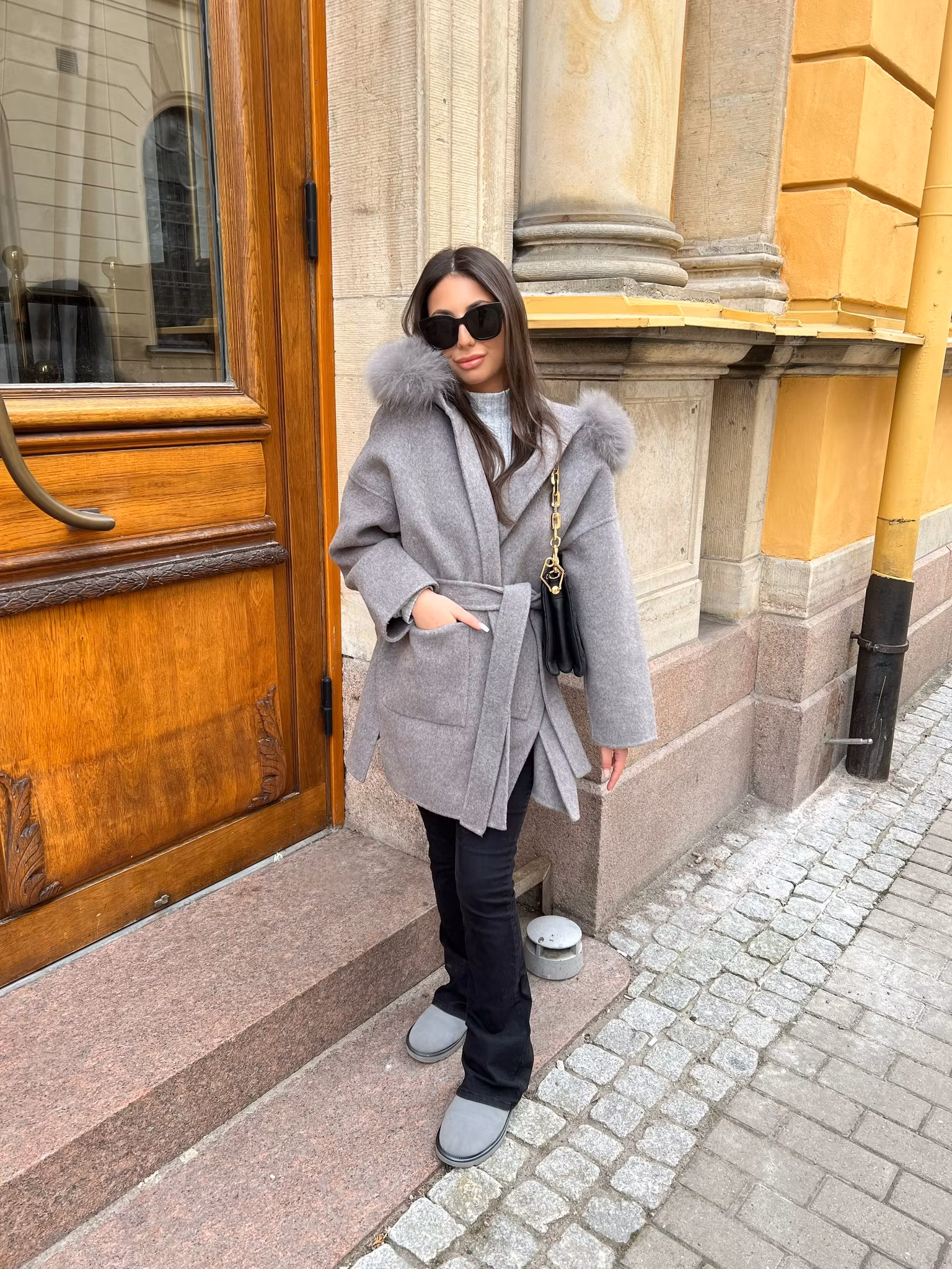 VALENTINA COAT GREY