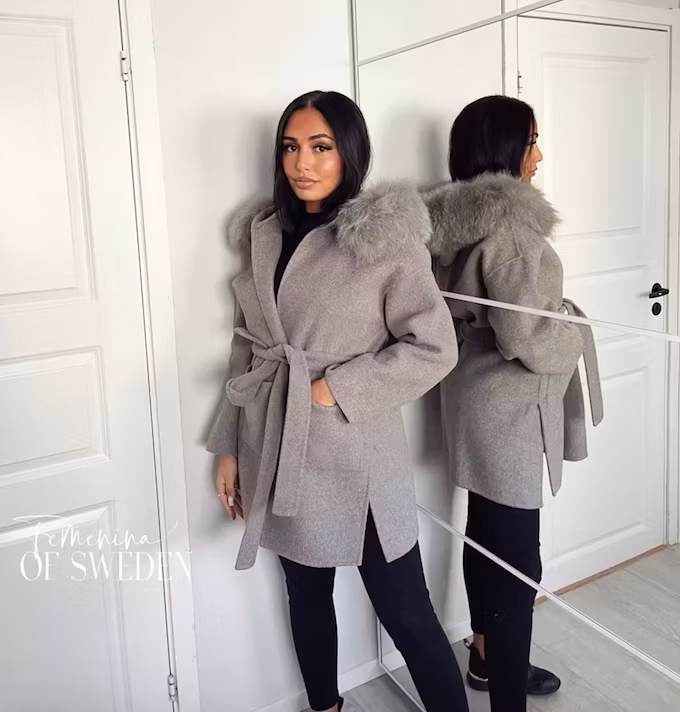 VALENTINA COAT GREY