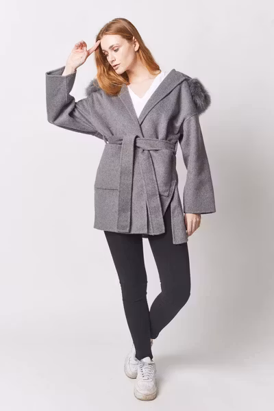 VALENTINA COAT GREY