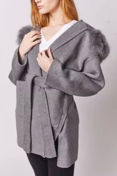 VALENTINA COAT GREY