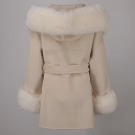 ANGELINA COAT WHITE FAKE FUR