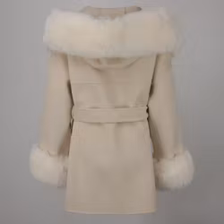 ANGELINA COAT WHITE FAKE FUR