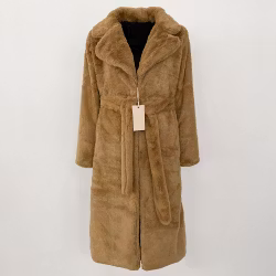 BIANCA FAKE FUR COAT CAMEL
