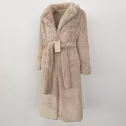 BIANCA FAKE FUR COAT BEIGE
