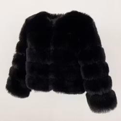 CANNES JACKET FAKE FUR BLACK