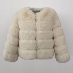 CANNES JACKET FAKE FUR WHITE