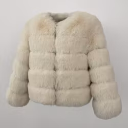 CANNES JACKET FAKE FUR WHITE