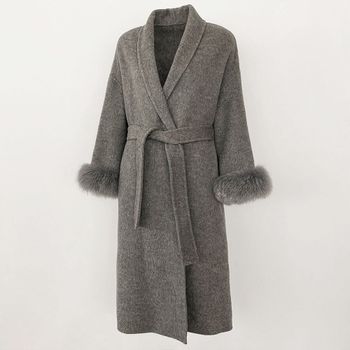 SYDNEY COAT LONG GREY