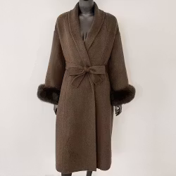 SYDNEY COAT LONG BROWN