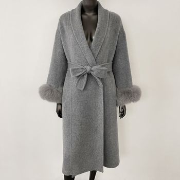 SYDNEY COAT LONG GREY