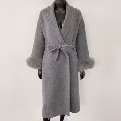 SYDNEY COAT LONG GREY