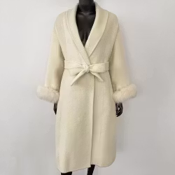 SYDNEY COAT LONG WHITE