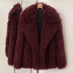 MILLIE SHEARLING FAKE FUR COAT BOUGOURY
