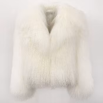 ROCHELLE SHEARLING JACKET WHITE