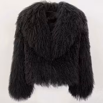 ROCHELLE SHEARLING JACKET BLACK