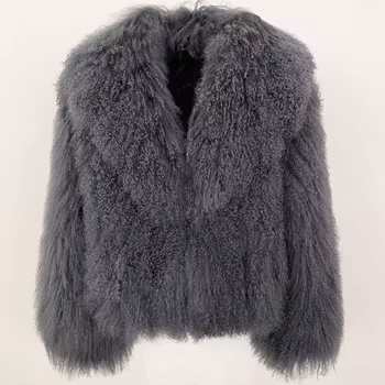 ROCHELLE SHEARLING JACKET GREY