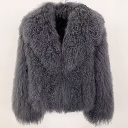 ROCHELLE SHEARLING JACKET GREY