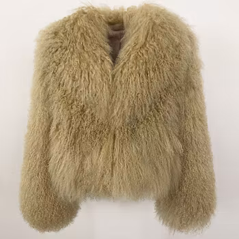 ROCHELLE SHEARLING JACKET BEIGE