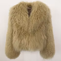 ROCHELLE SHEARLING JACKET BEIGE