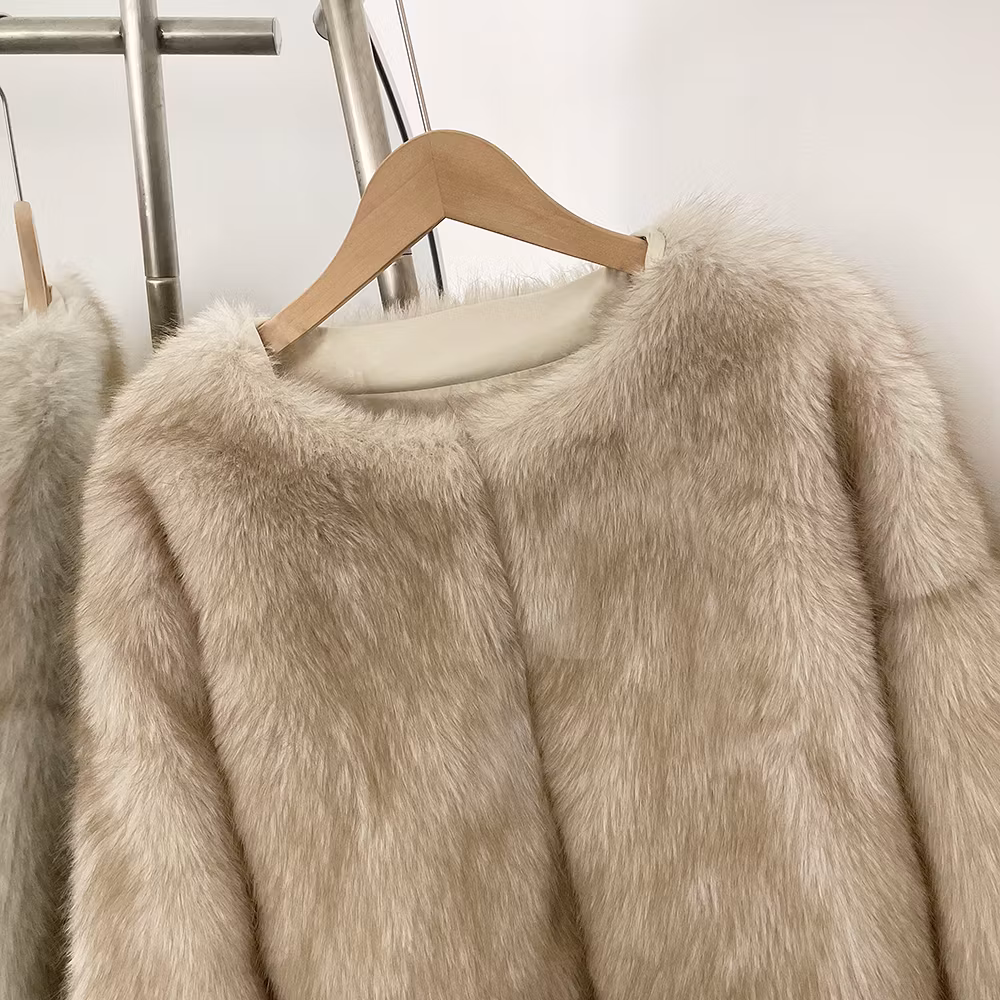 CARA FAKE FUR JACKET CREAM