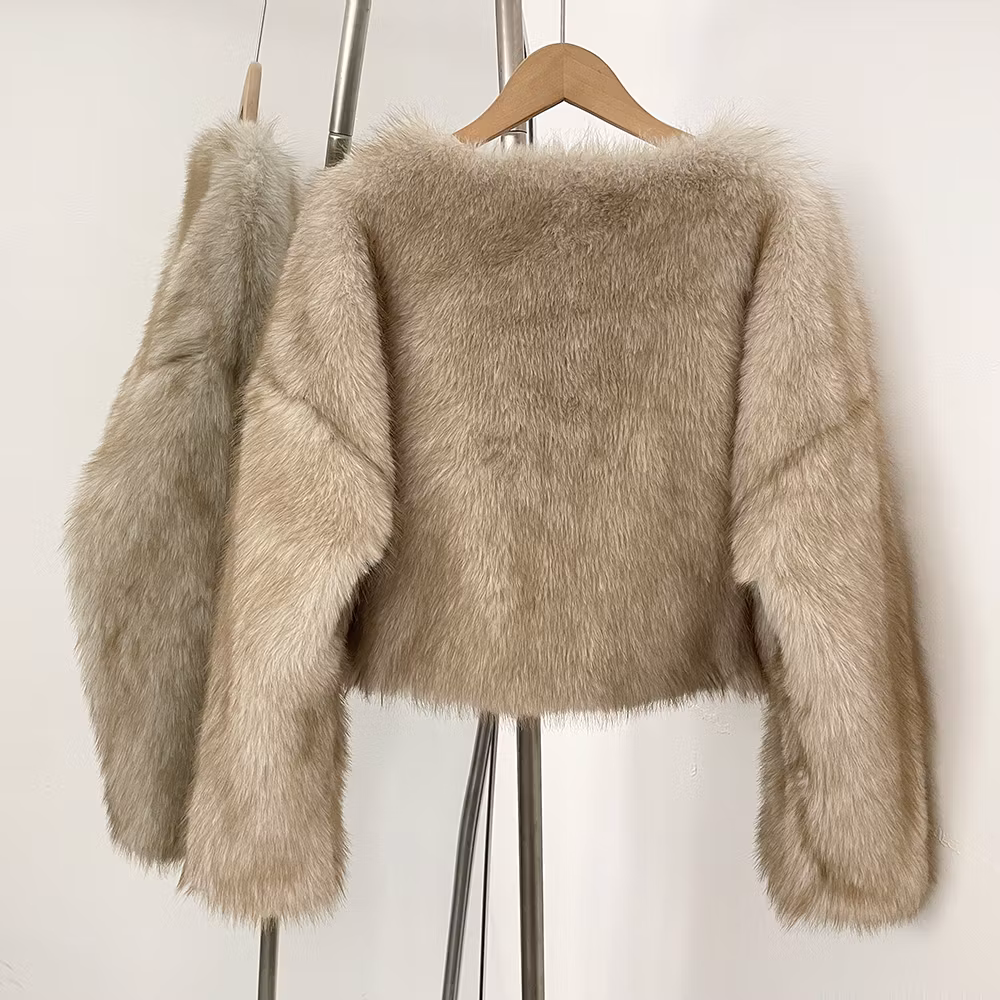 CARA FAKE FUR JACKET CREAM