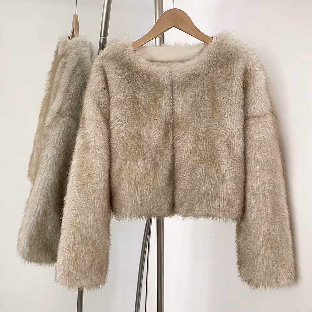 CARA FAKE FUR JACKET CREAM