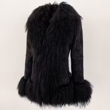 HANNAH SHEARLING JACKET BLACK